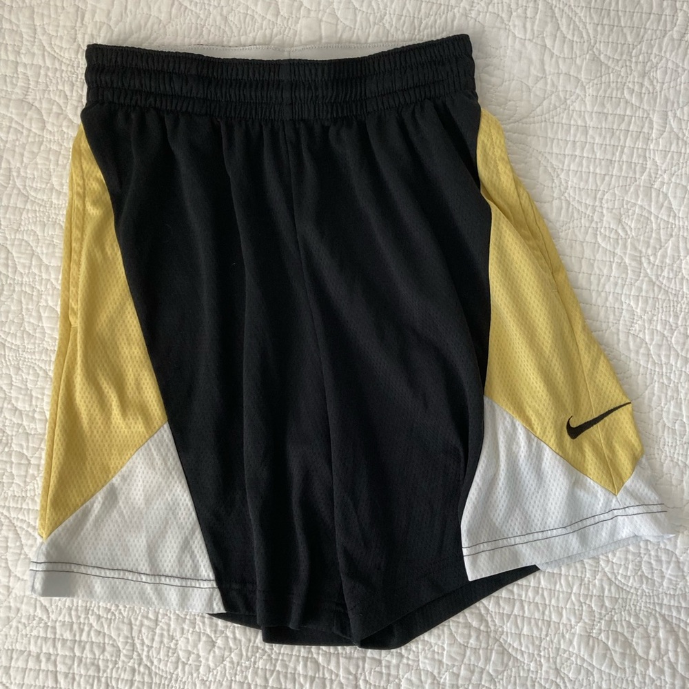 Nike Men’s Small Black and Gold Athletic Shorts
